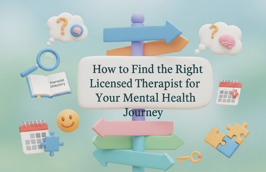 Right Licensed Therapist for Mental Health Journey